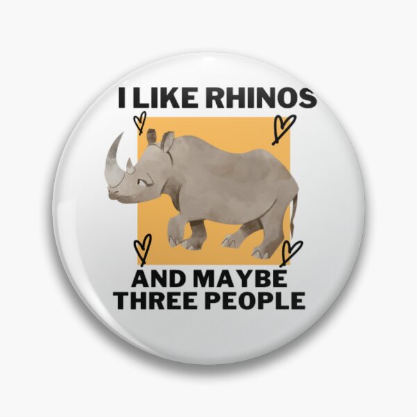 Item preview, I like rhinos and maybe three people designed and sold by Douniaya.