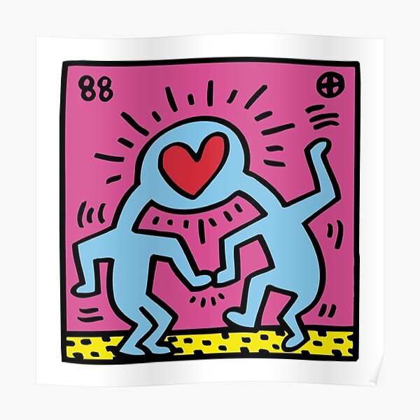 Keith Haring Flower Posters For Sale Redbubble