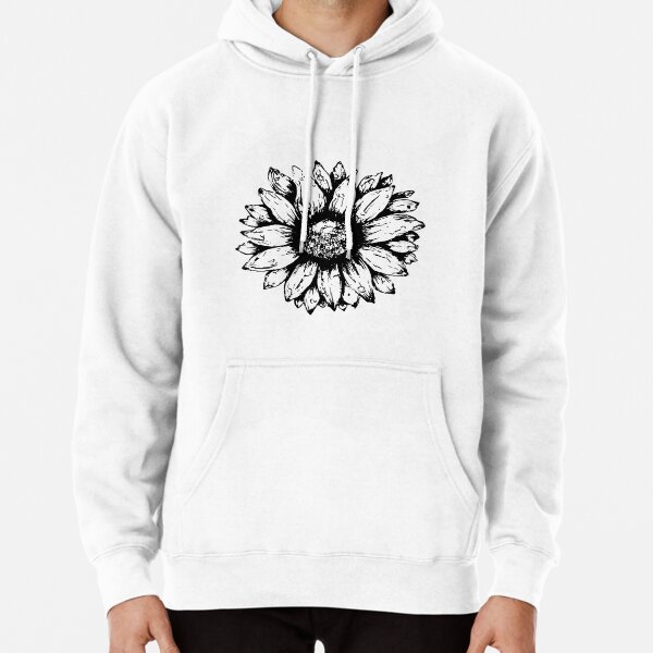 White sunflower outlet hoodie