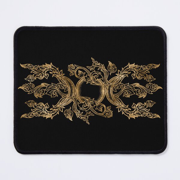 Item preview, Triple Moon - Triple Goddess - Black and Gold designed and sold by k9printart.