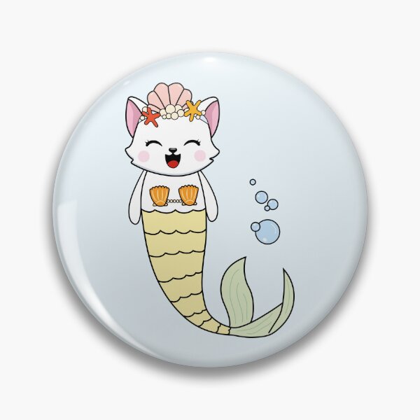 Item preview, Cat Mermaid | Colorful Sea Maid | Mermaid Day designed and sold by Pisutachio.
