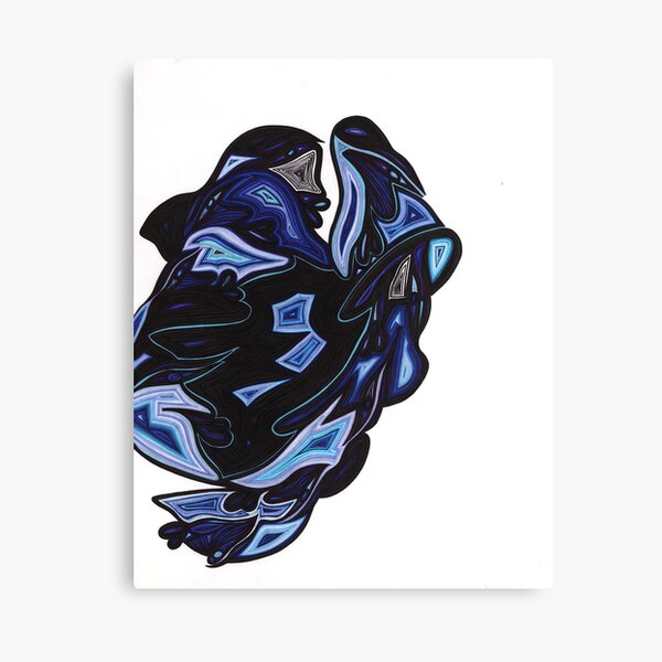 Blue In The Face Canvas Print