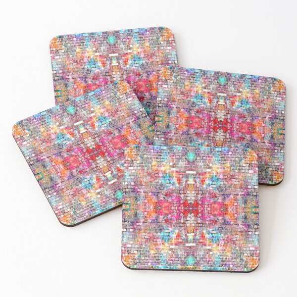 Item preview, Graffiti on Bricks Forming Colorful Mandala / Quilting Pattern Design designed and sold by CoupleCrafters.