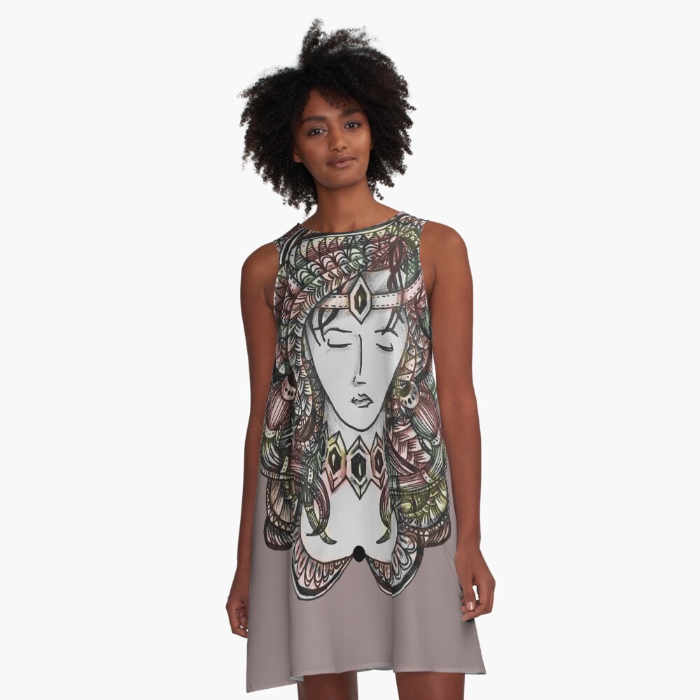 Item preview, A-Line Dress designed and sold by oodelally.