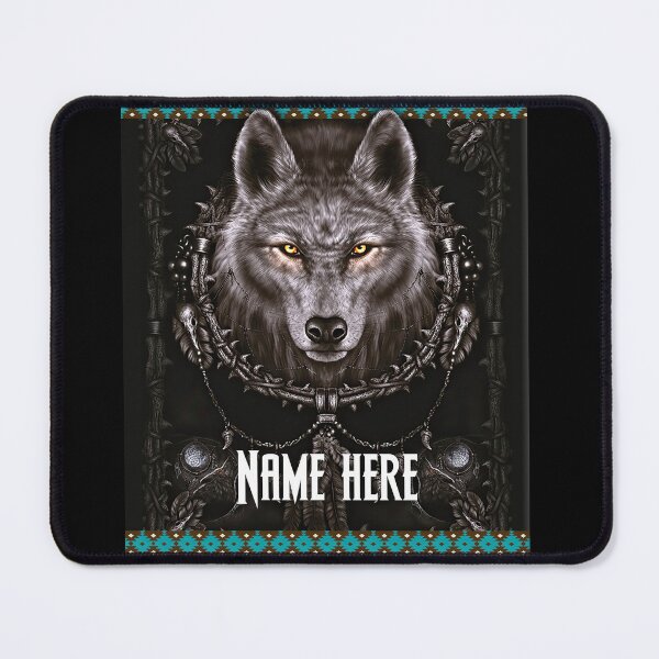 Item preview, Wolf Dreamcatcher Native american Listen To The Wind It Talks Listen To The Silence designed and sold by EugenieRausch.