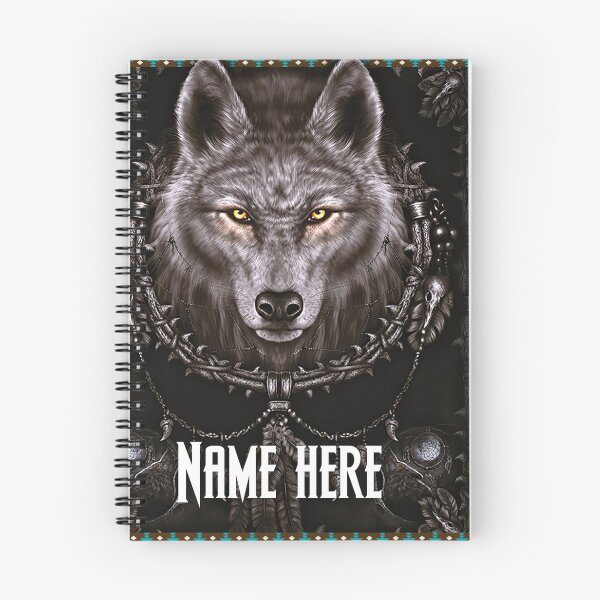 Item preview, Wolf Dreamcatcher Native american Listen To The Wind It Talks Listen To The Silence designed and sold by EugenieRausch.