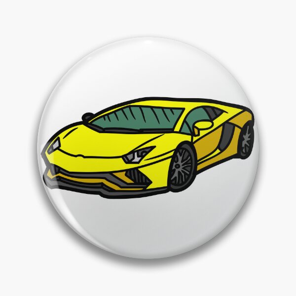 Item preview, Draw of yellow italian supercar designed and sold by JAG2B.