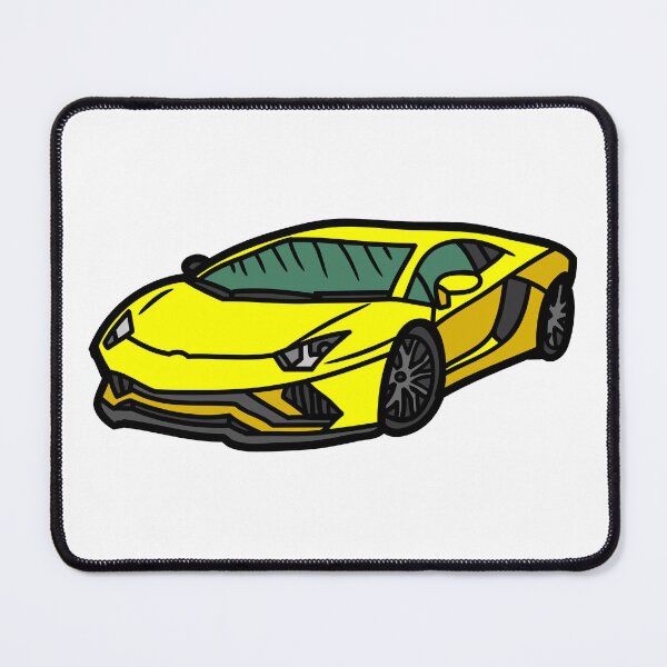 Item preview, Draw of yellow italian supercar designed and sold by JAG2B.