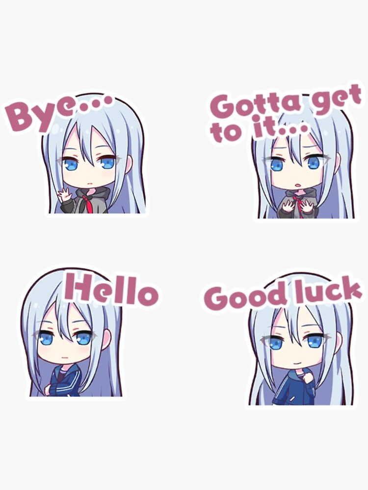 Kanade Yoisaki Set Sticker For Sale By Oyasuminana Redbubble