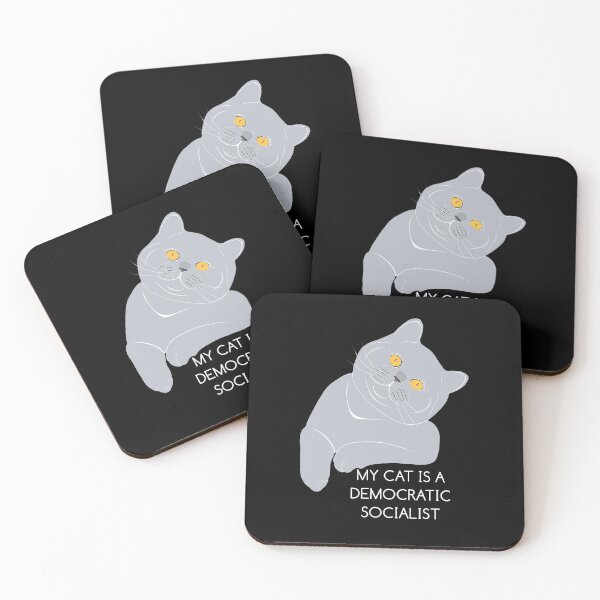 Item preview, Funny cat designs on t-shirts. Perfect gift for cat lovers, especially those whose cat is a democratic socialist. designed and sold by SERGEY OVCHARUK.