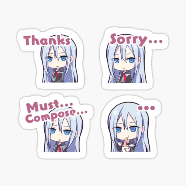 Kanade Yoisaki Set Sticker For Sale By Oyasuminana Redbubble