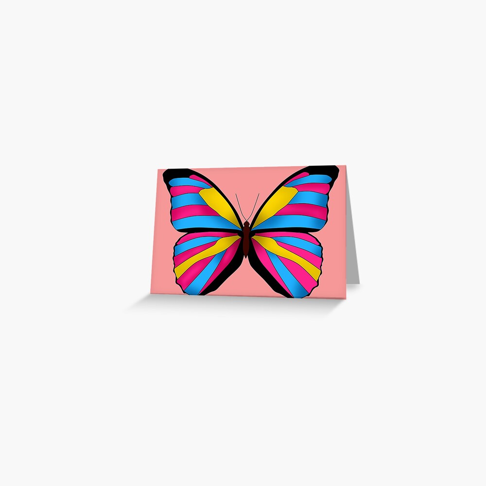 Butterfly Pride Flags Pansexual Greeting Card For Sale By Prettyaspoison Redbubble 6500