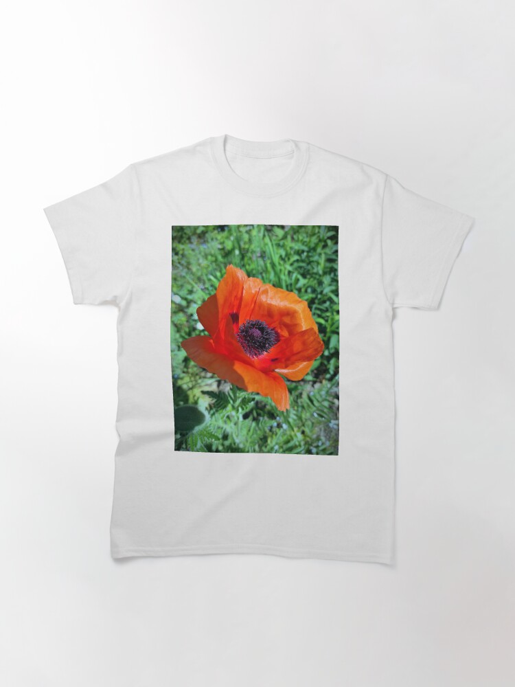 Alternative Ansicht von Große Mohnblüte Classic T-Shirt