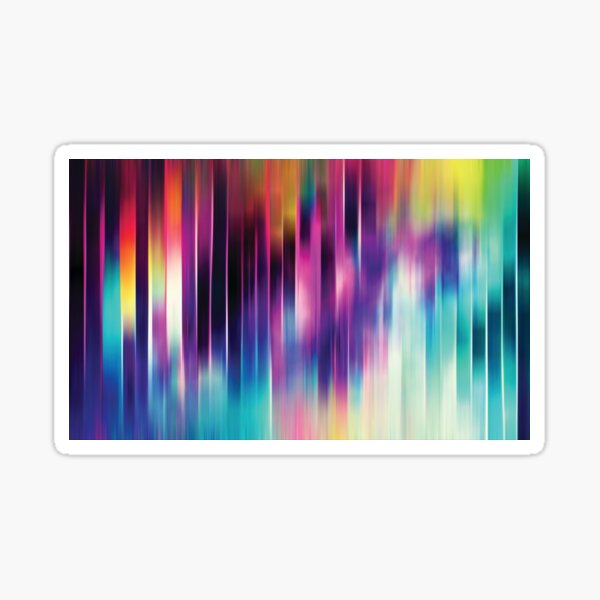 Holographic RGB Glitch stripes Sticker