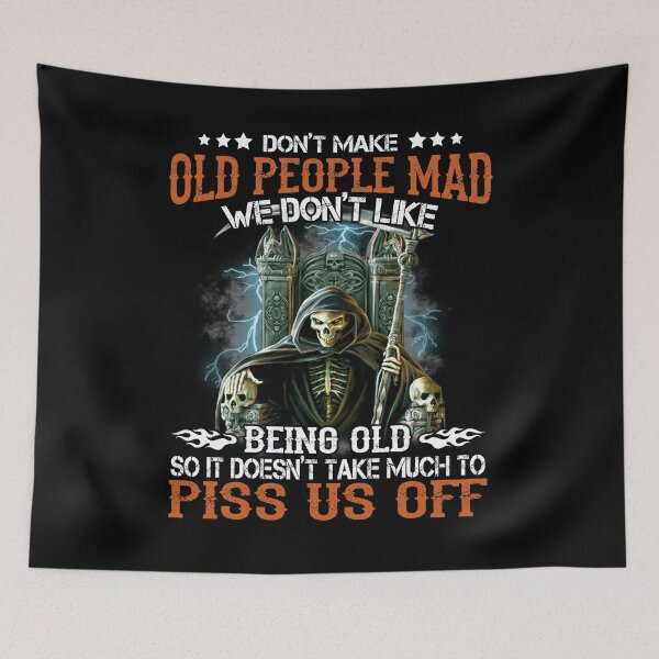 Item preview, Don't Make Old People Mad funny grandpa old people vintage designed and sold by elizabethdawnn.
