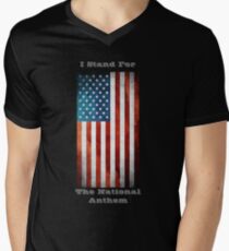 I Stand For The National Anthem Men's V-Neck T-Shirt