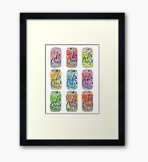 La Croix Cans Framed Print