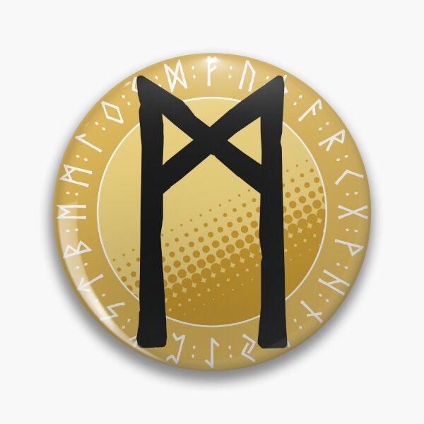 Item preview, Viking Runes and Runic Symbols - Mannaz (Mankind) designed and sold by iscaStudioArt.