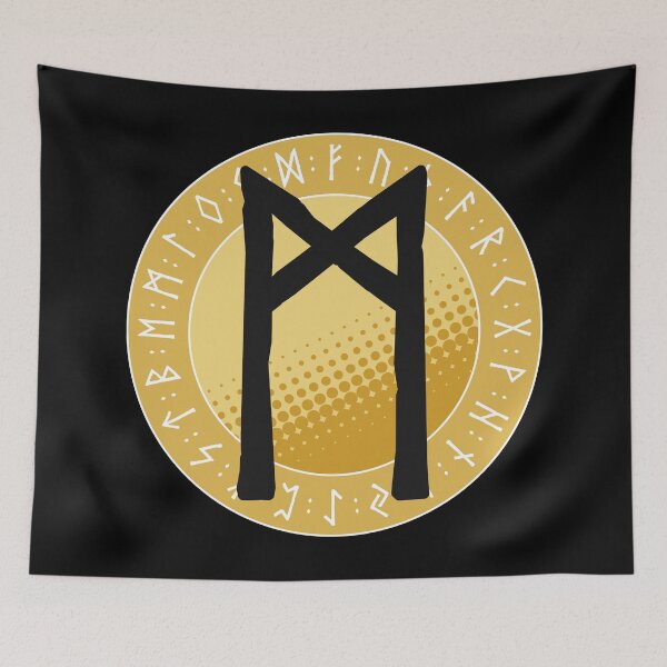Item preview, Viking Runes and Runic Symbols - Mannaz (Mankind) designed and sold by iscaStudioArt.