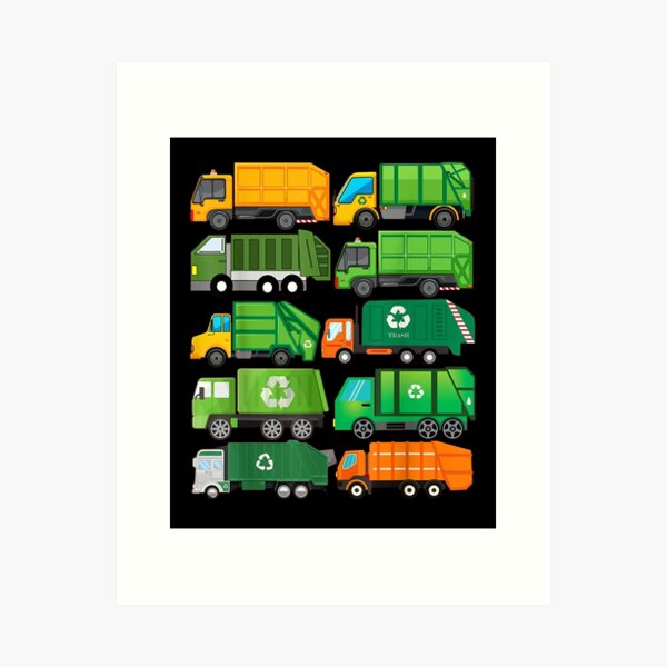 Item preview, Garbage Truck kids design cute Gifts funny designed and sold by elizabethdawnn.