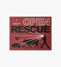 I Support Open Rescue Art Board
