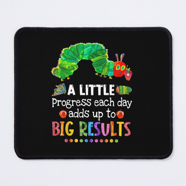 Item preview, A Little Progress Each Day Adds Up To Big Result funny colorful quote cute designed and sold by beckadamr.