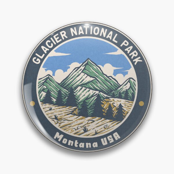 Item preview, Glacier National Park Vintage Mountains designed and sold by JordanHolmes.