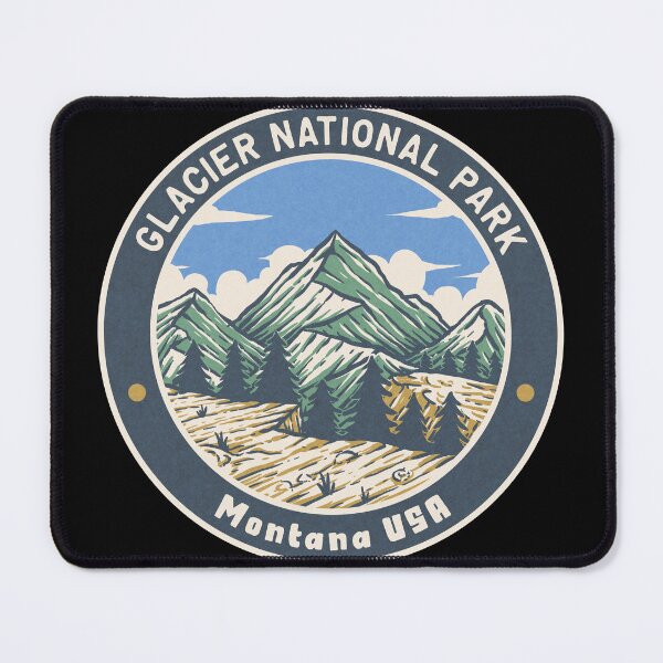 Item preview, Glacier National Park Vintage Mountains designed and sold by JordanHolmes.