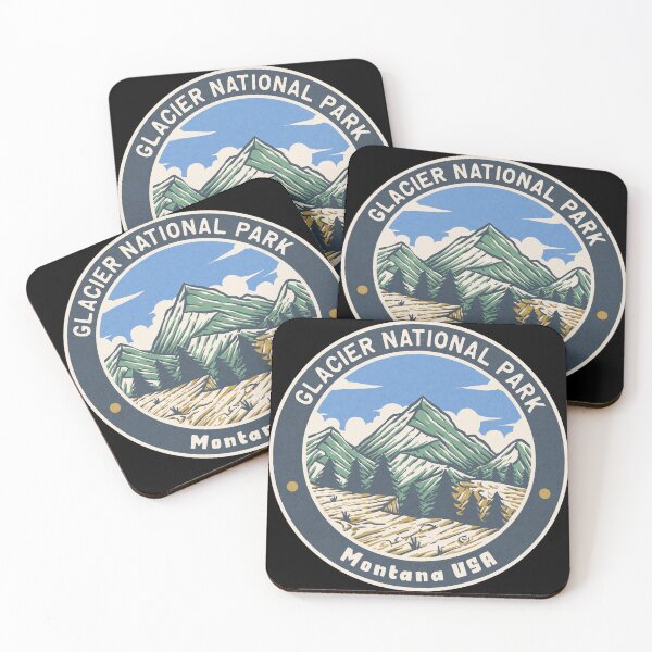 Item preview, Glacier National Park Vintage Mountains designed and sold by JordanHolmes.