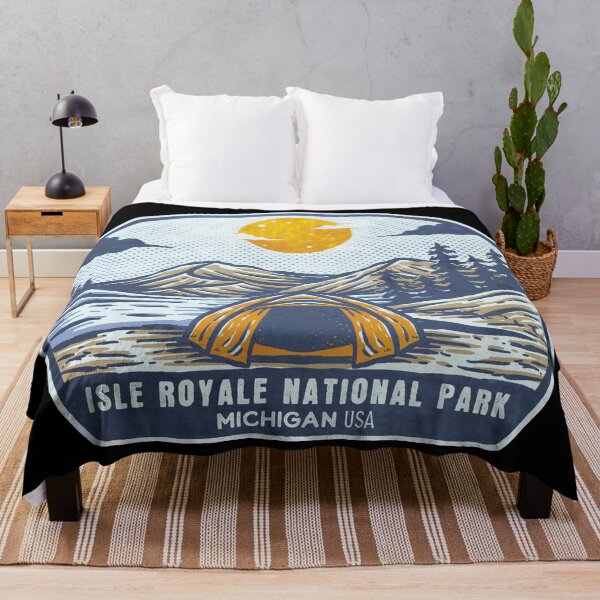 Artikelvorschau, Isle-Royale-Nationalpark-Weinlese-Sonnenuntergang-Lager entworfen und verkauft von JordanHolmes.