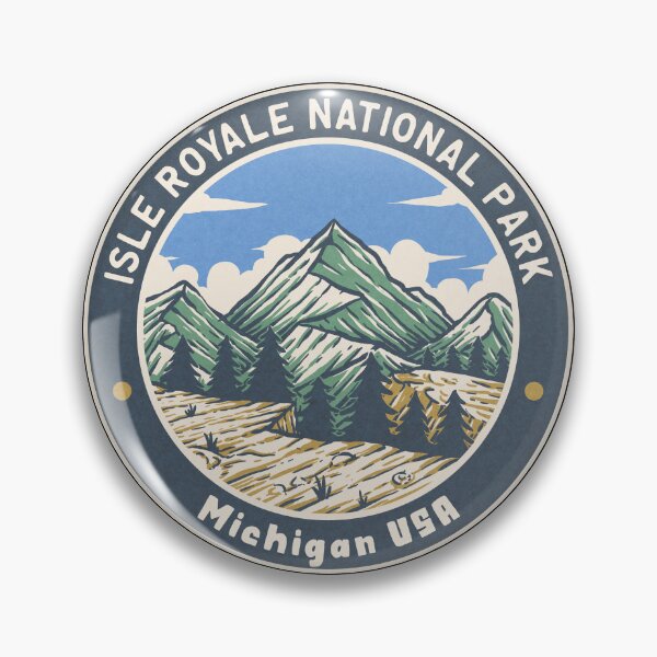 Item preview, Isle Royale National Park Vintage Mountains designed and sold by JordanHolmes.