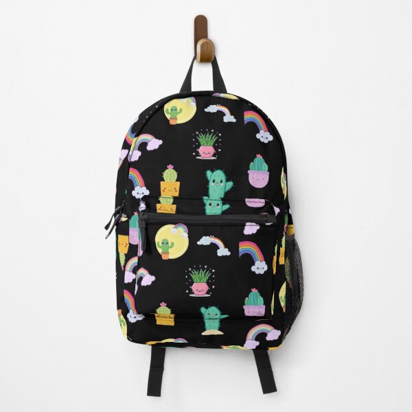 Item preview, Cute and funny colourful Kawaii Cactus and Rainbows set gift idea for adults and children designed and sold by haRexia.