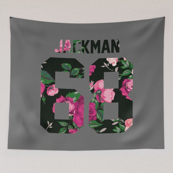 Item preview, Hugh Jackman - Colorful Flowers designed and sold by JeanieBernhard.
