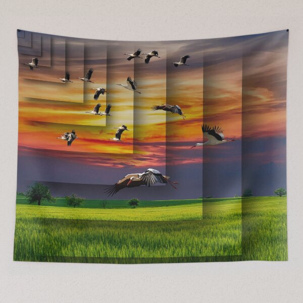 Item preview, Peaceful sunset of the countryside. designed and sold by ThanhCong-VN.