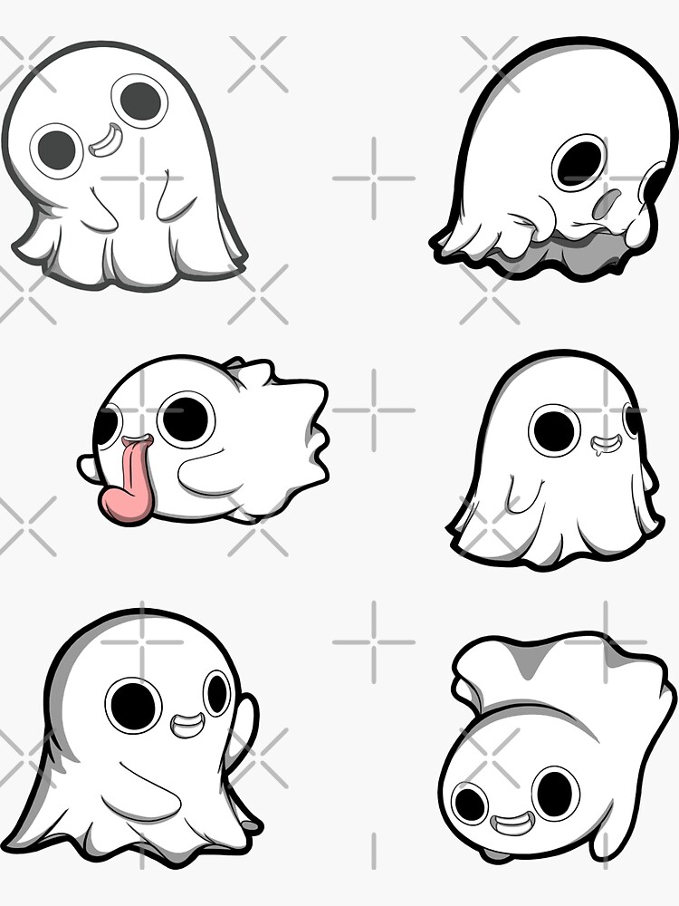 "Halloween Cute Children Ghost Sticker Pack" Sticker for Sale by tmyb