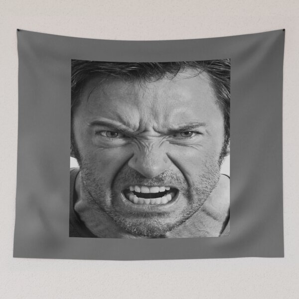 Item preview, Hugh Jackman Angry designed and sold by JeanieBernhard.