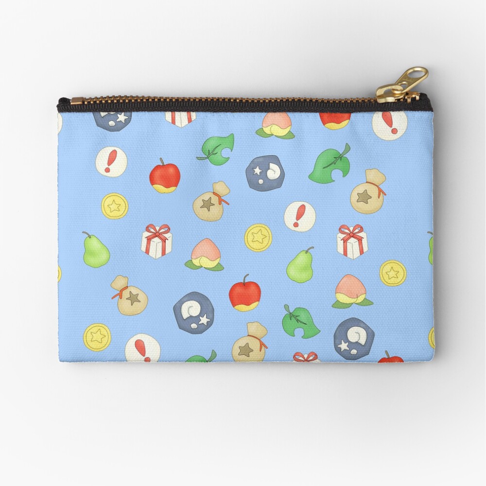 Animal Crossing Logo Pattern | Zipper Pouch