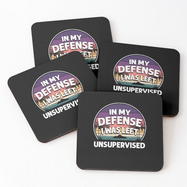 Item preview, In My Defense I Was Left Unsupervised vintage quote retro designed and sold by beckadamr.