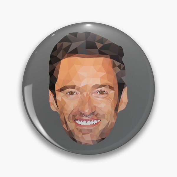 Item preview, Hugh Jackman low poly art designed and sold by JeanieBernhard.