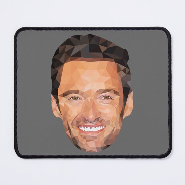 Item preview, Hugh Jackman low poly art designed and sold by JeanieBernhard.
