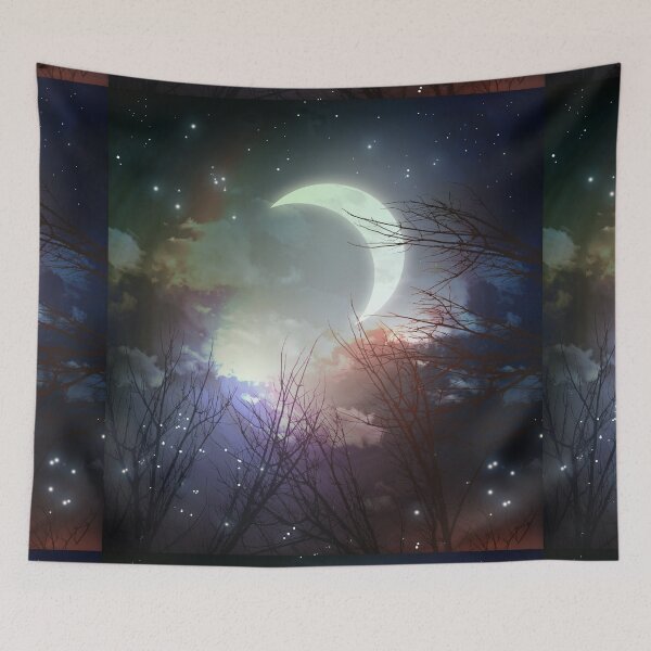 Item preview, Moon and Stars designed and sold by galaxystuff.