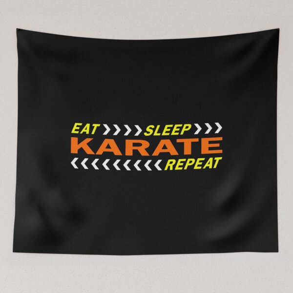 Item preview, Vintage Eat Sleep Karate Repeat Quotes designed and sold by Trostberger.