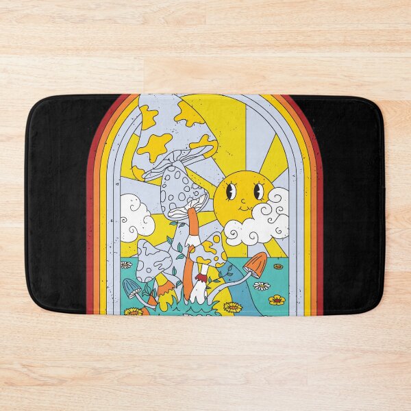 Artikelvorschau, psychedelisch, trippy, musik, retro, vintage, hippie, 70er, 60er, rock, bunt, cool, regenbogen, acid, entworfen und verkauft von Cheeky Companions.