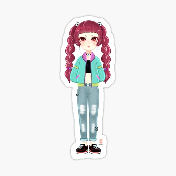 Cute punk Sticker