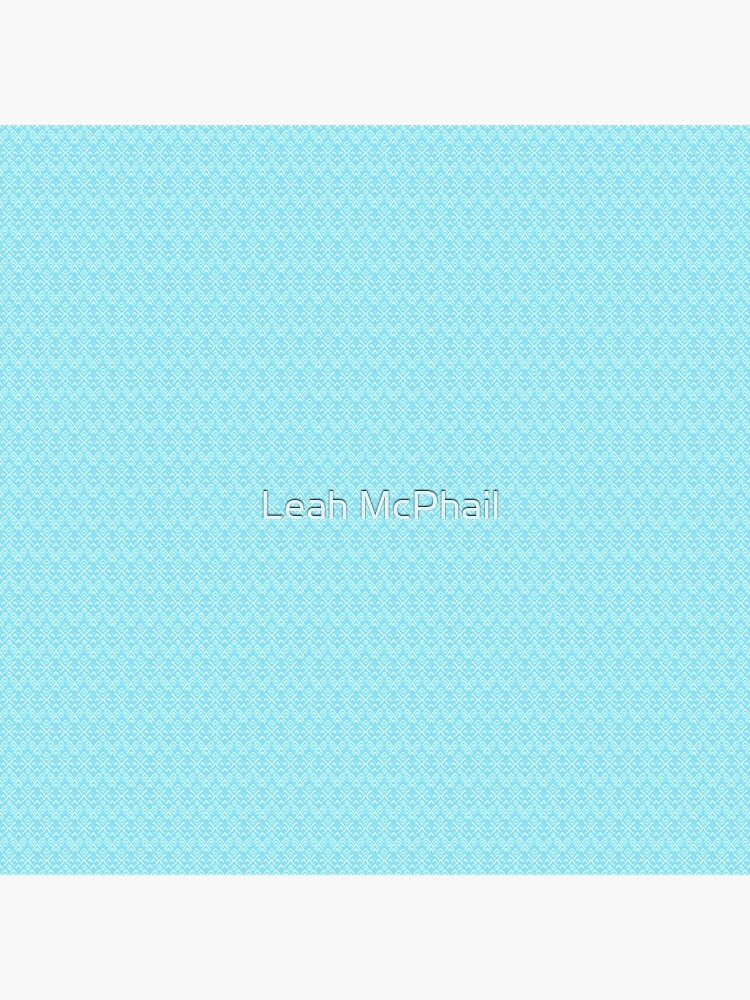 Teal and White Boho Pattern by LeahMcPhail