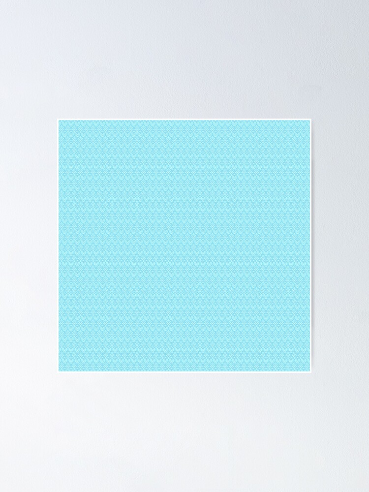 Alternate view of Teal and White Boho Pattern Poster