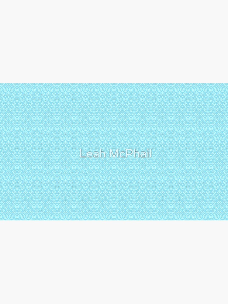 Teal and White Boho Pattern by LeahMcPhail
