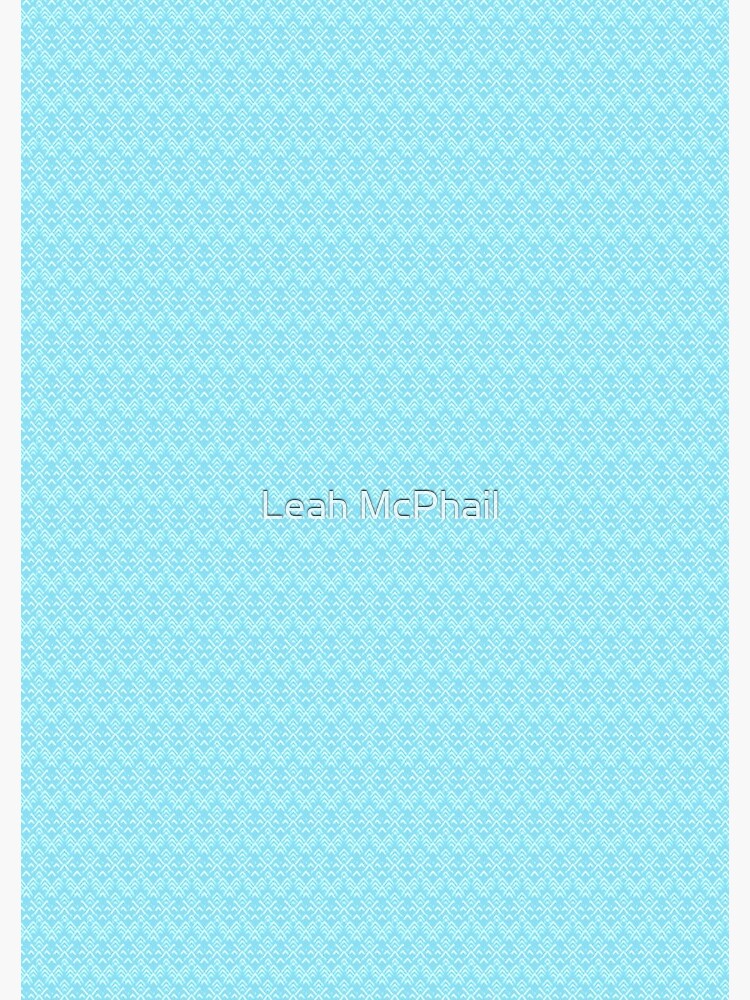 Teal and White Boho Pattern by LeahMcPhail