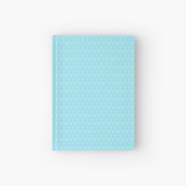 Teal and White Boho Pattern Hardcover Journal