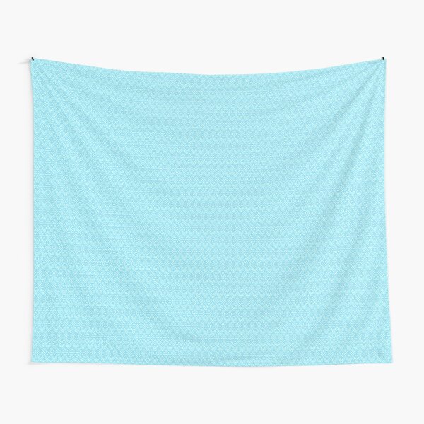 Teal and White Boho Pattern Tapestry
